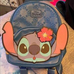 Disney Stitch Floral Blue Kids Backpack